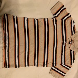 Collard Short Sleeve Polo Shirt